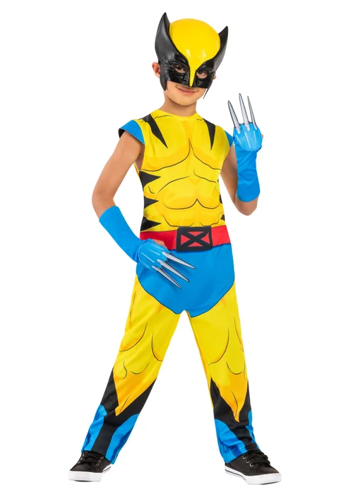 Marvel Kids Wolverine Costume (3-8 Yrs) - 3-4 Yrs Image 1