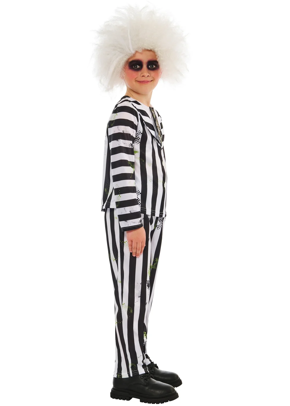 Beetlejuice Kids Costume – Includes Wig (3-10 Yrs) - 3-4 Yrs Image 3