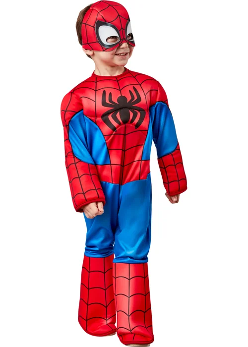 Marvel Kid's Spidey and His Amazing Friends Deluxe Spider-Man Costume (2-4 Yrs) - 3-4 Yrs Image 3