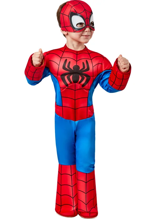 Marvel Kid's Spidey and His Amazing Friends Deluxe Spider-Man Costume (2-4 Yrs) - 3-4 Yrs Image 5