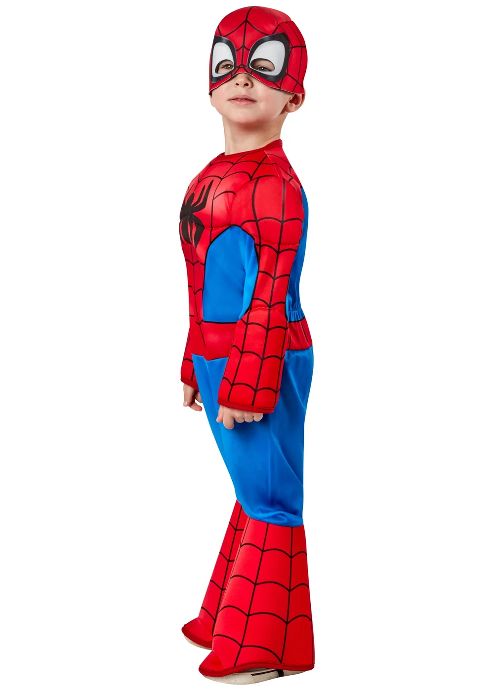 Marvel Kid's Spidey and His Amazing Friends Deluxe Spider-Man Costume (2-4 Yrs) - 3-4 Yrs Image 4