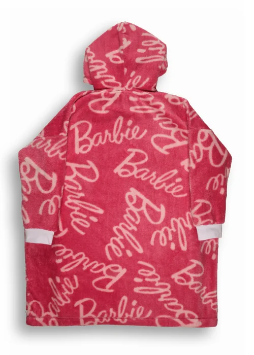 Barbie Girls Pink Hooded Blanket - Small/Medium Image 2