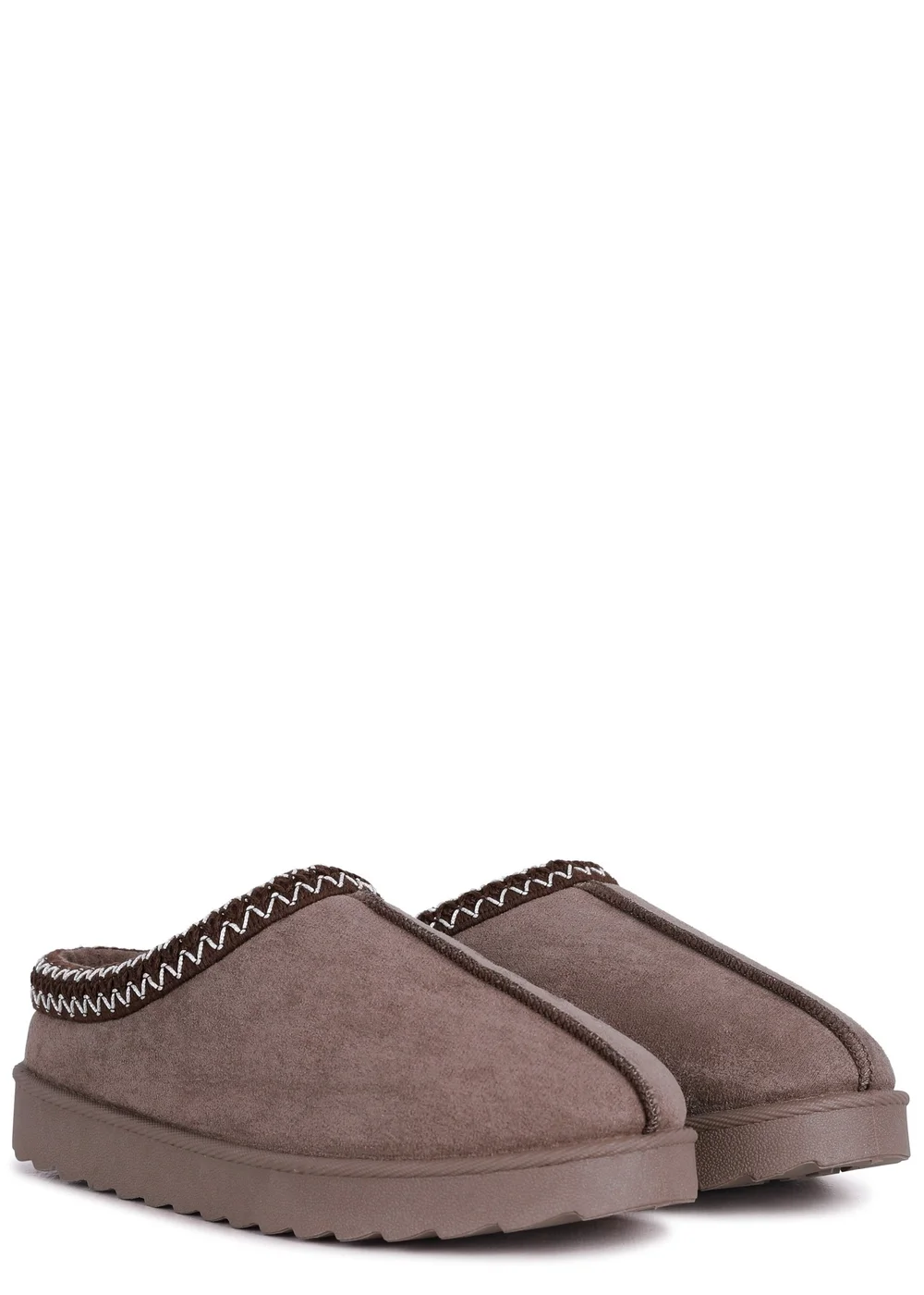 Linzi Tammy Mocha Suede Slipper - 3 Image 3
