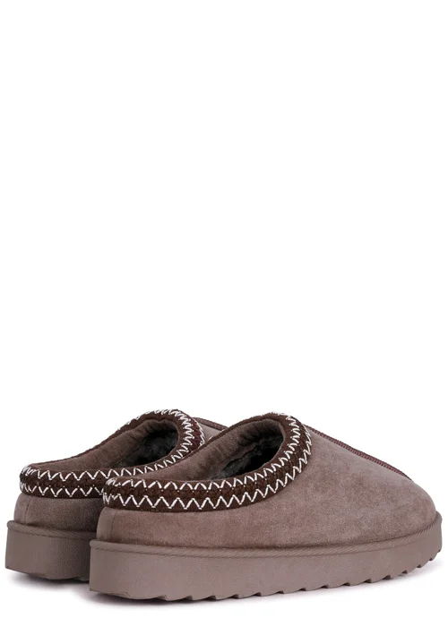 Linzi Tammy Mocha Suede Slipper - 3 Image 4