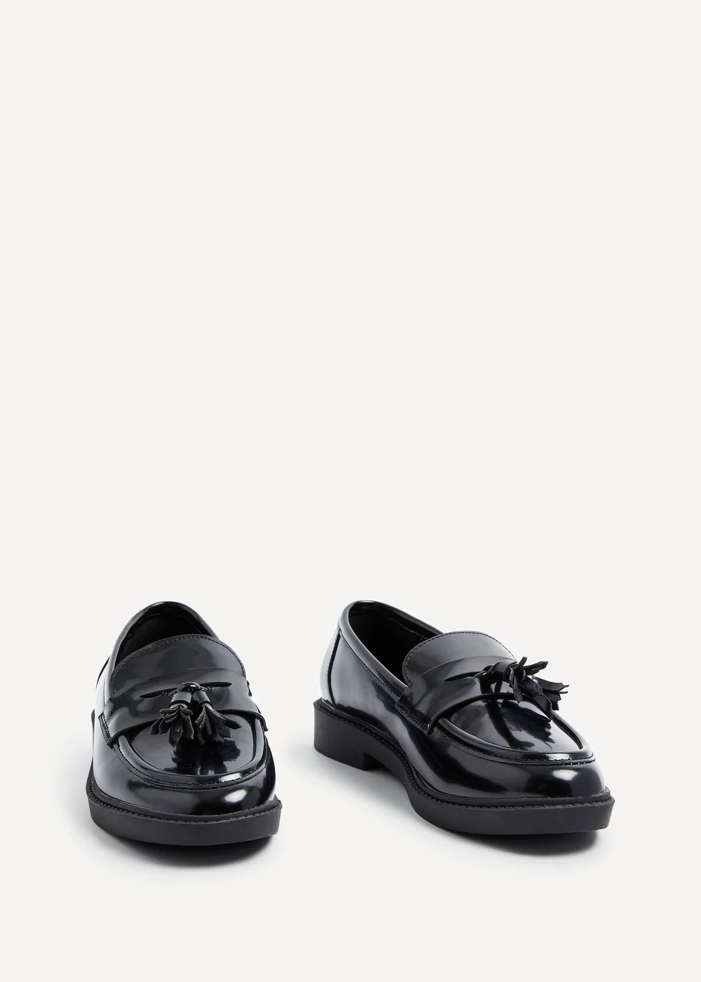 Linzi Rosalie Black High Shine Classic Slip On Loafer - 3 Image 3