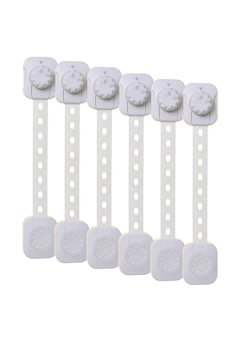 Dreambaby White Twist 'N Lock Multi-Purpose Latches 6 pack - One Size Image 1