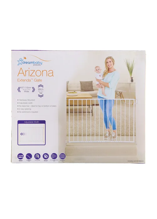 Dreambaby White Arizona 2-Panel Extenda-Gate - One Size Image 3