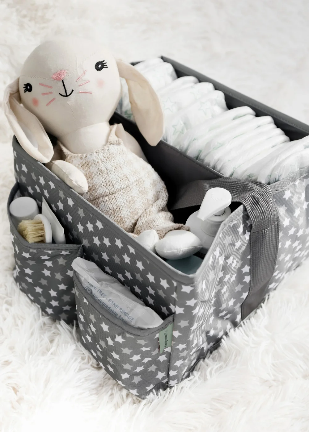 Dreambaby Grey Nappy Organiser & Storage Caddy - One Size Image 4