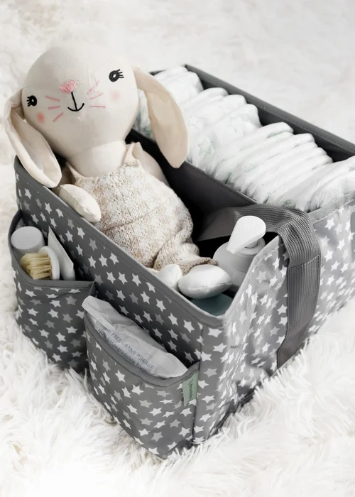 Dreambaby Grey Nappy Organiser & Storage Caddy - One Size Image 4