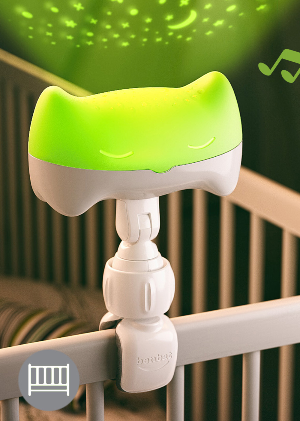 Benbat Hooty Projector & Soother Nightlight - One Size Image 2