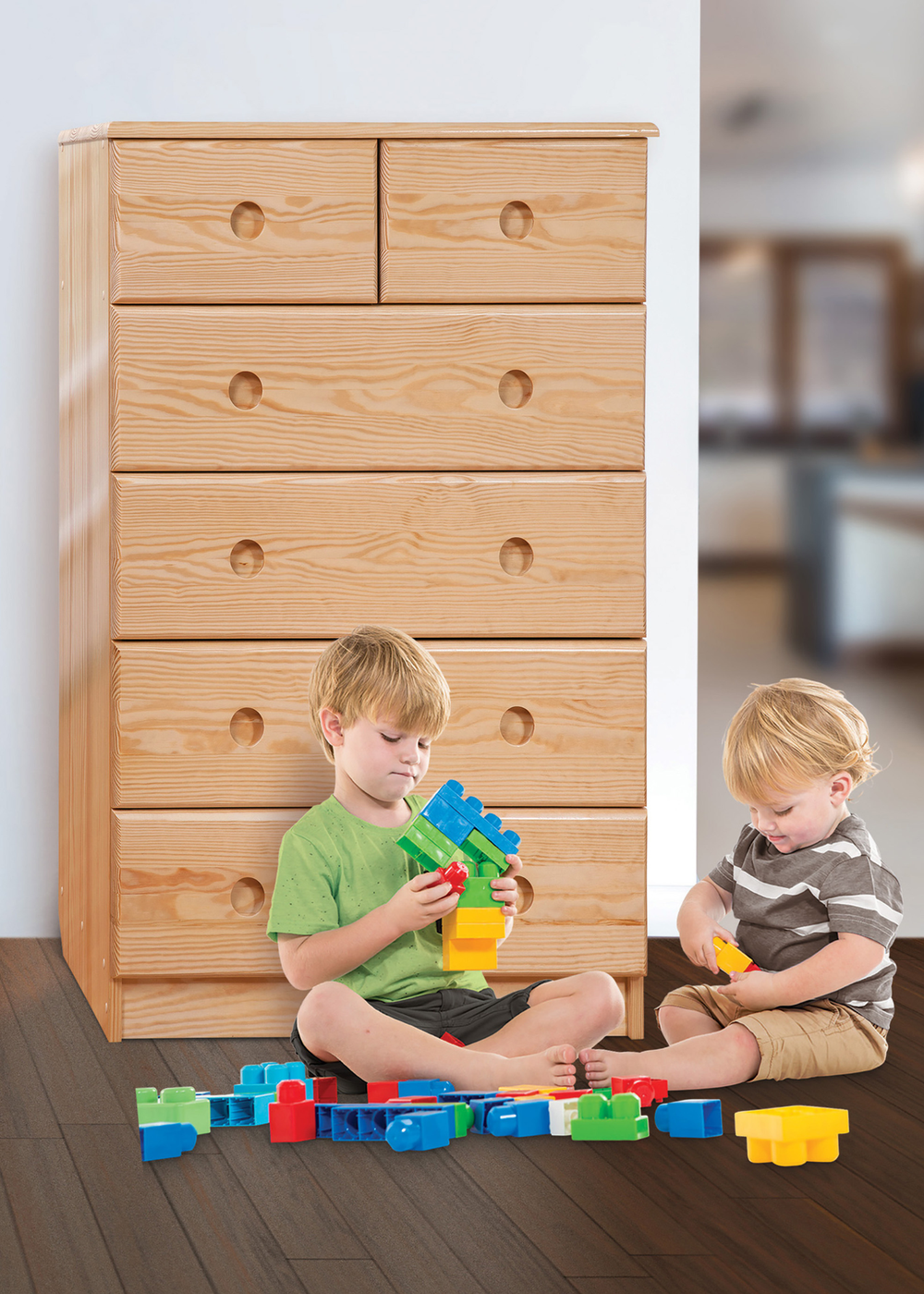 Dreambaby White Heavy Duty Hinged Furniture Anchors 4 pack - One Size Image 5