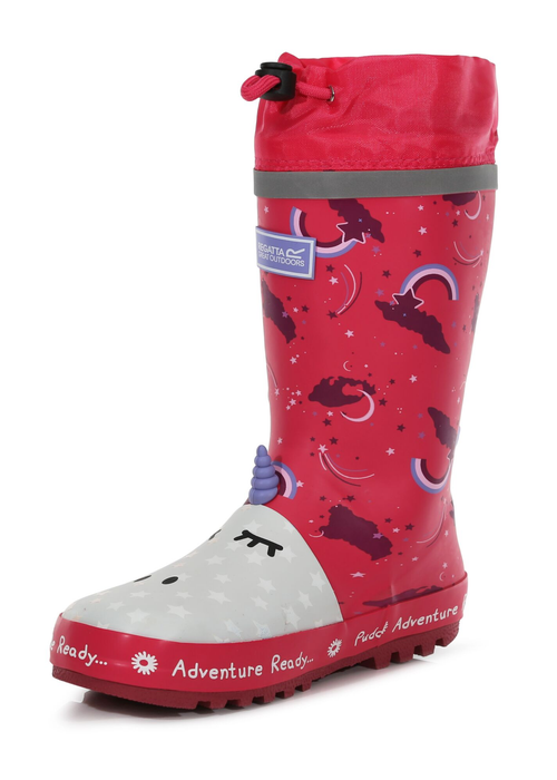 Regatta Rose Pink Peppa Pig Puddle Welly - 4.5 Infants Image 4