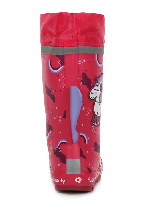 Regatta Rose Pink Peppa Pig Puddle Welly - 4.5 Infants Image 2