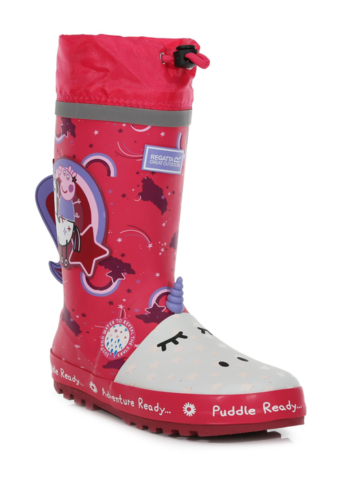 Regatta Rose Pink Peppa Pig Puddle Welly - 4.5 Infants Image 3