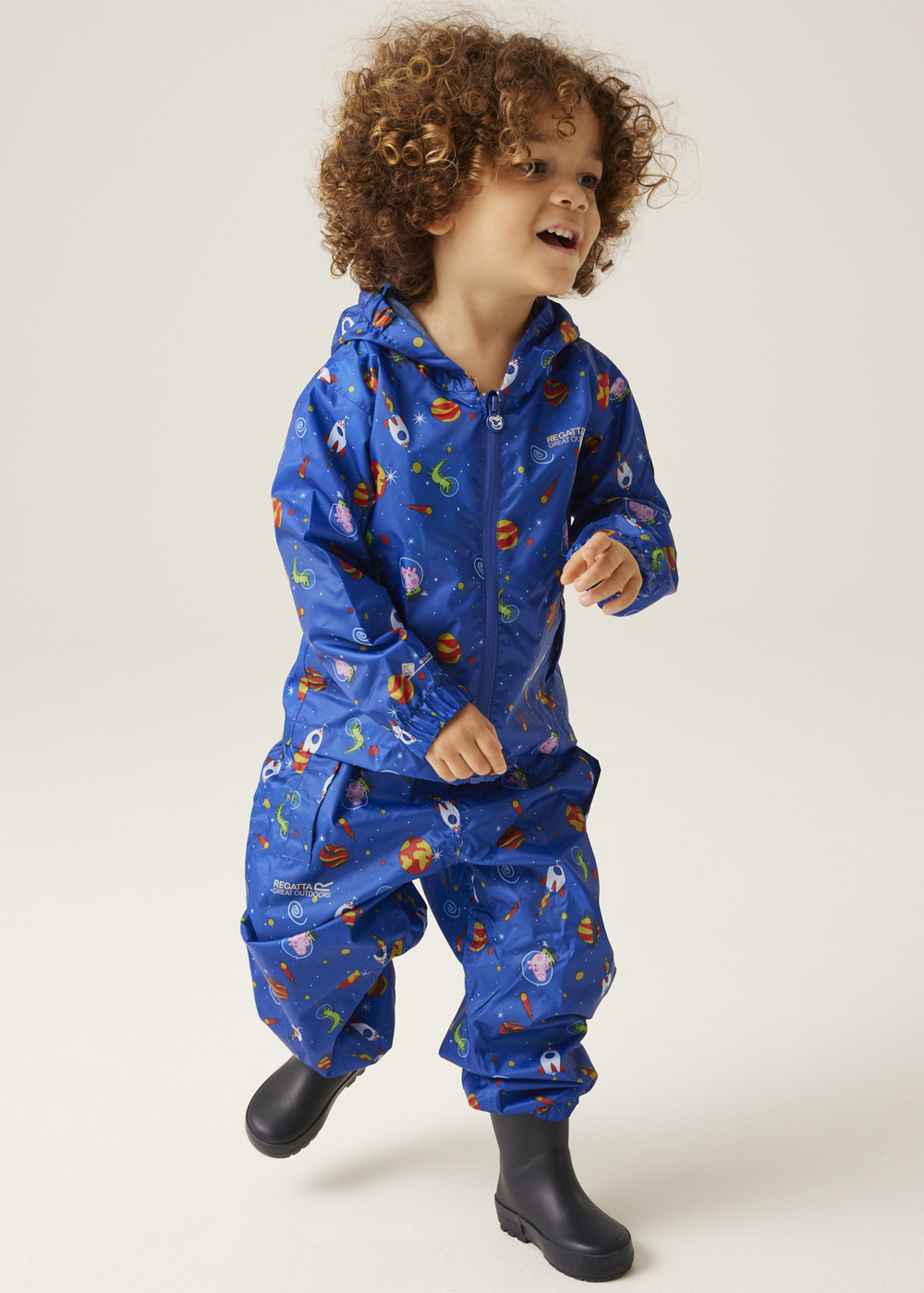 Regatta Sea Blue Peppa Pig Pack It Jacket - 2-3 Yrs Image 3