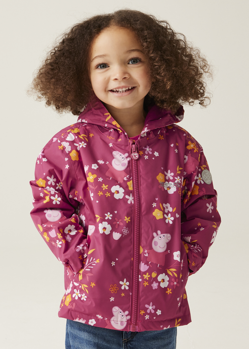 Regatta Candy Pink Peppa Muddy Puddle Jacket - 2-3 Yrs Image 1