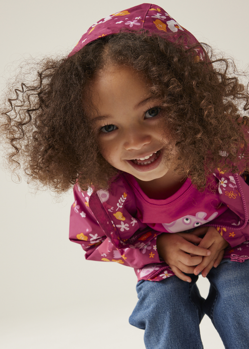 Regatta Candy Pink Peppa Muddy Puddle Jacket - 2-3 Yrs Image 3