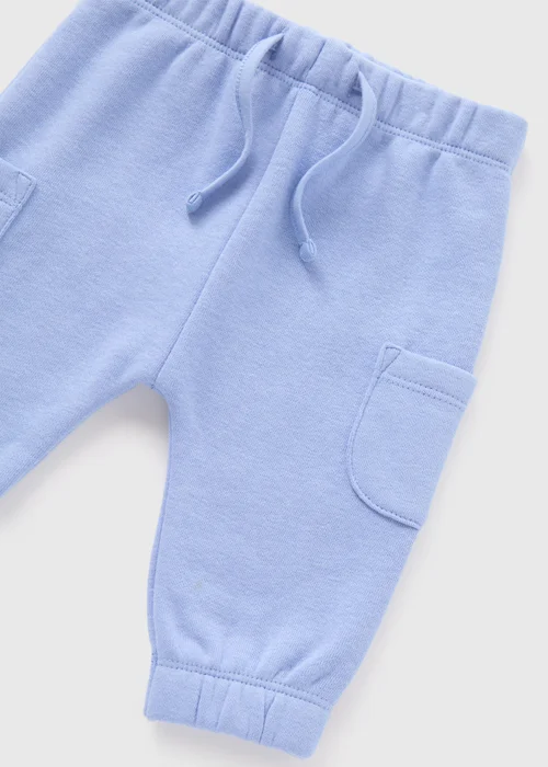 Baby Blue Cargo Jogging Bottoms (Newborn-23mths) - 9-12 months Image 2