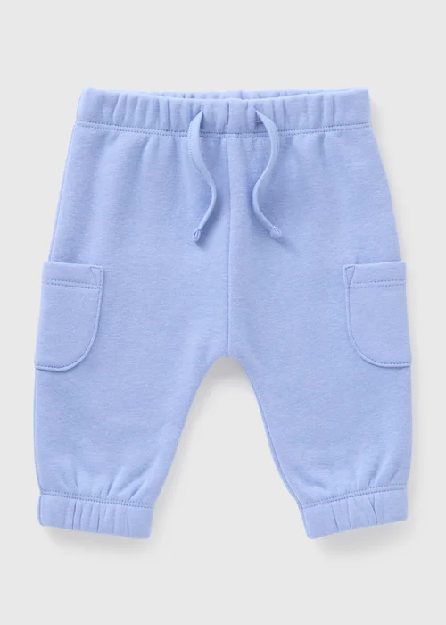 Baby Blue Cargo Jogging Bottoms (Newborn-23mths) - 9-12 months Image 1
