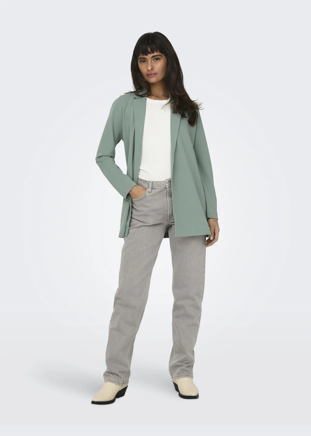 JDY Green Geggo Ruched Blazer - 10 Image 3