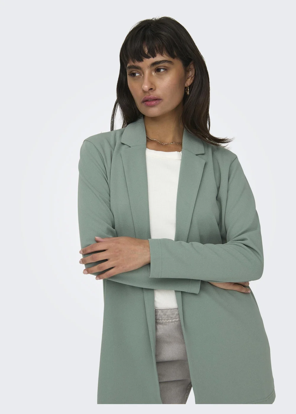 JDY Green Geggo Ruched Blazer - 10 Image 4