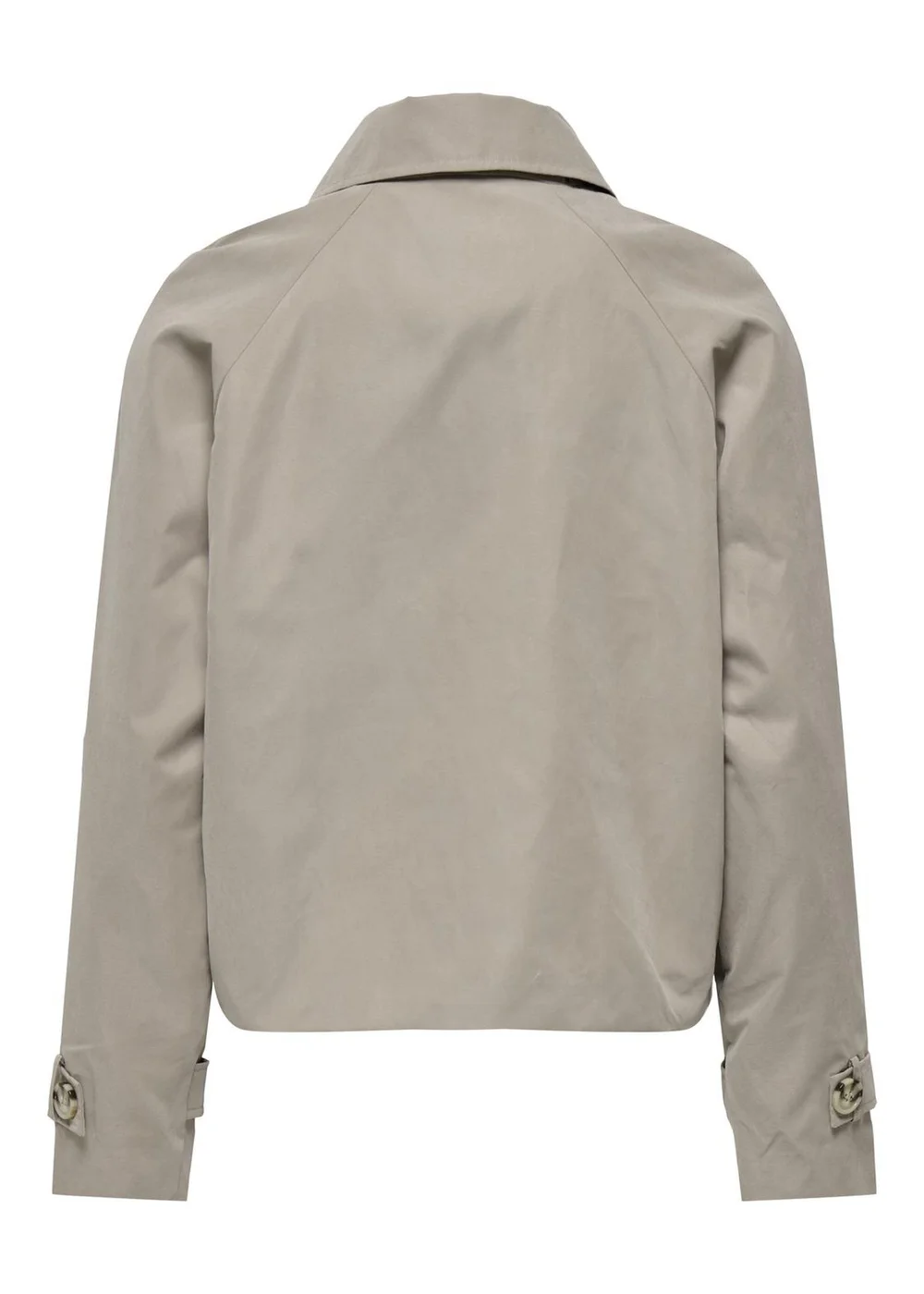 JDY Beige Cropped Trench Coat - 14 Image 6