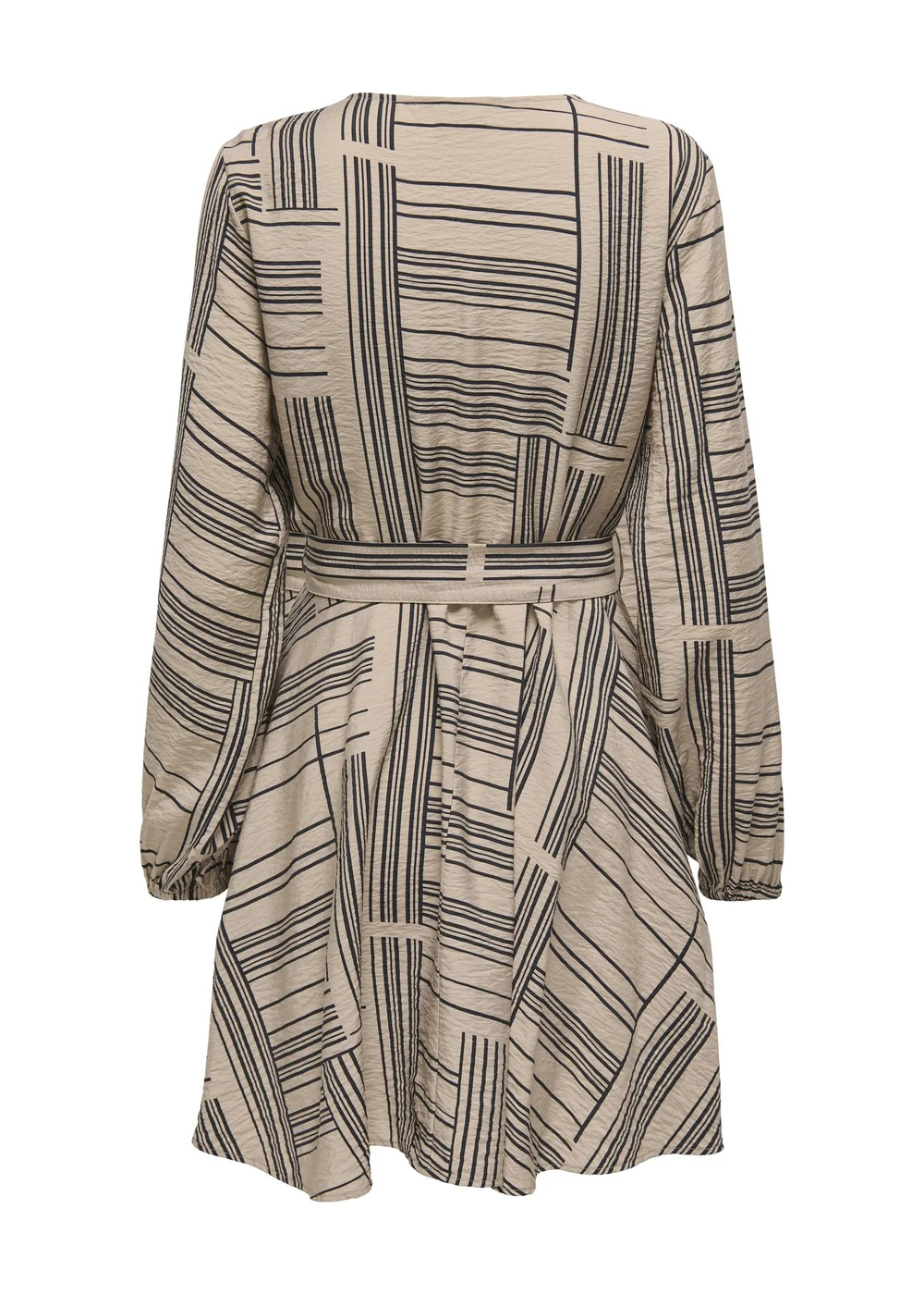 JDY Beige Life Belted Mini Dress - Size 8 Image 2