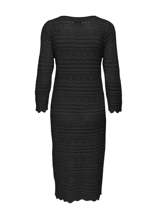 JDY Black Crochet Midi Dress - 8 Image 2