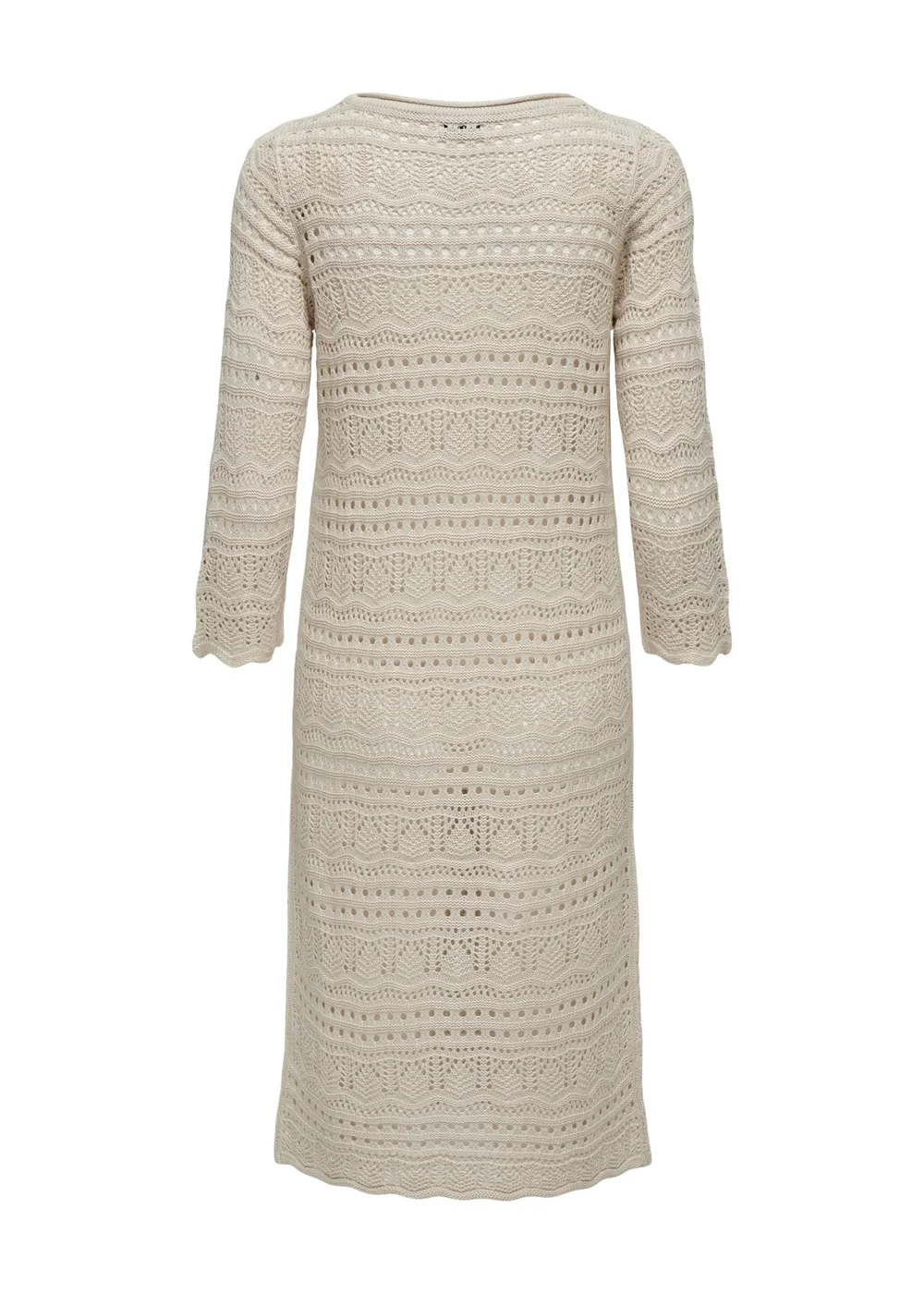JDY Beige Crochet Midi Dress - 10 Image 2