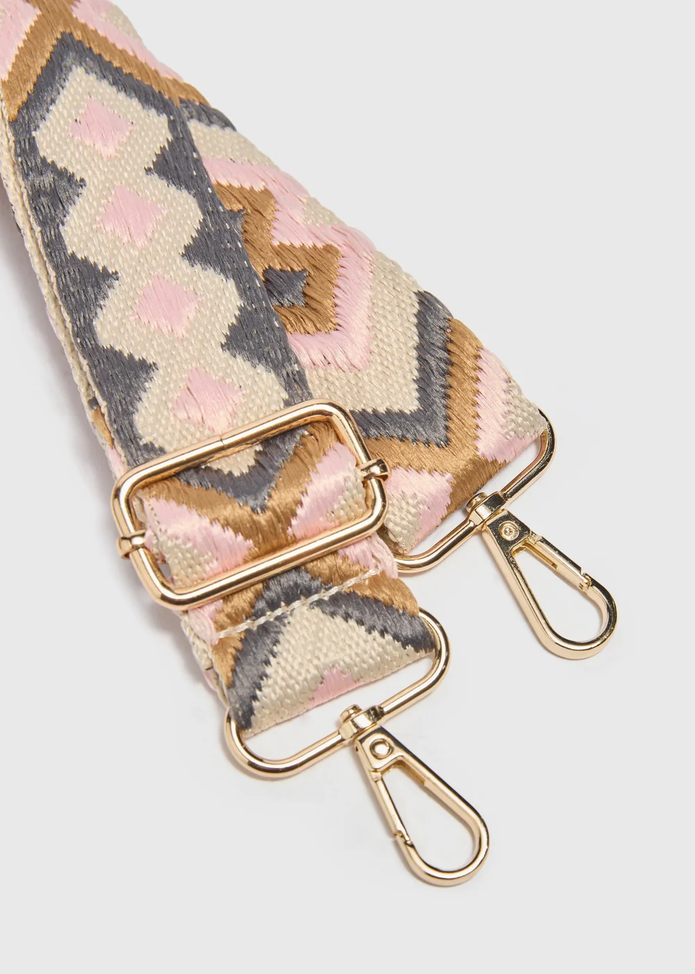 Pink Patterned Bag Strap - One Size Image 2