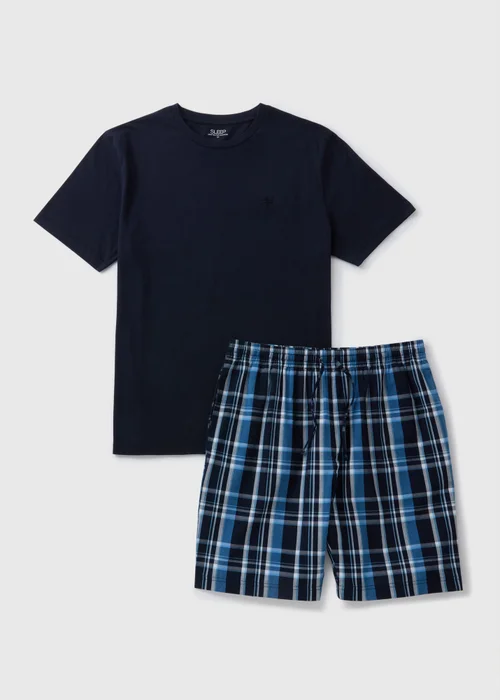 Navy Check Woven Pyjama Set - Extra small Image 3