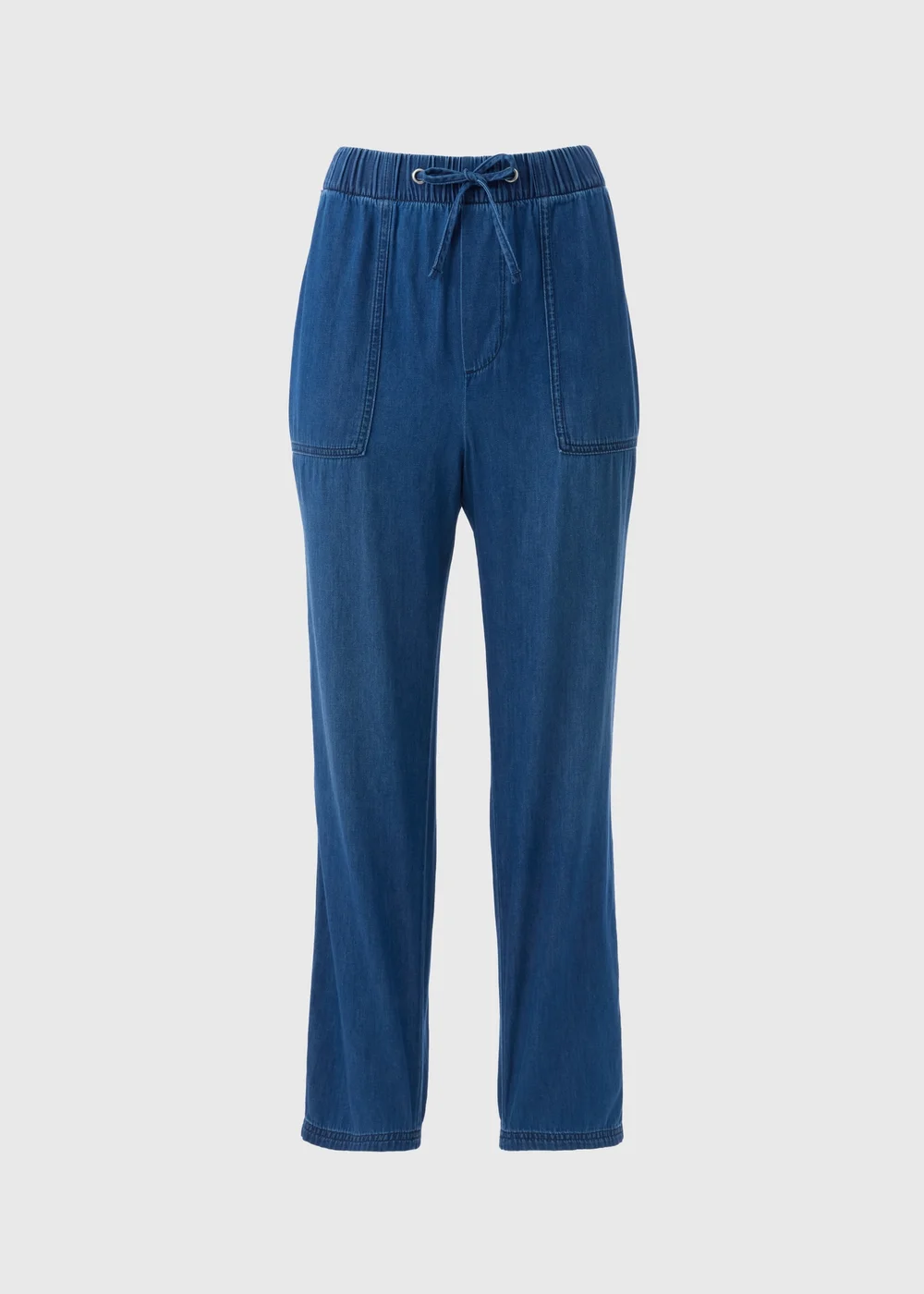 Blue Denim Utility Jogger Trousers - 8 Image 4