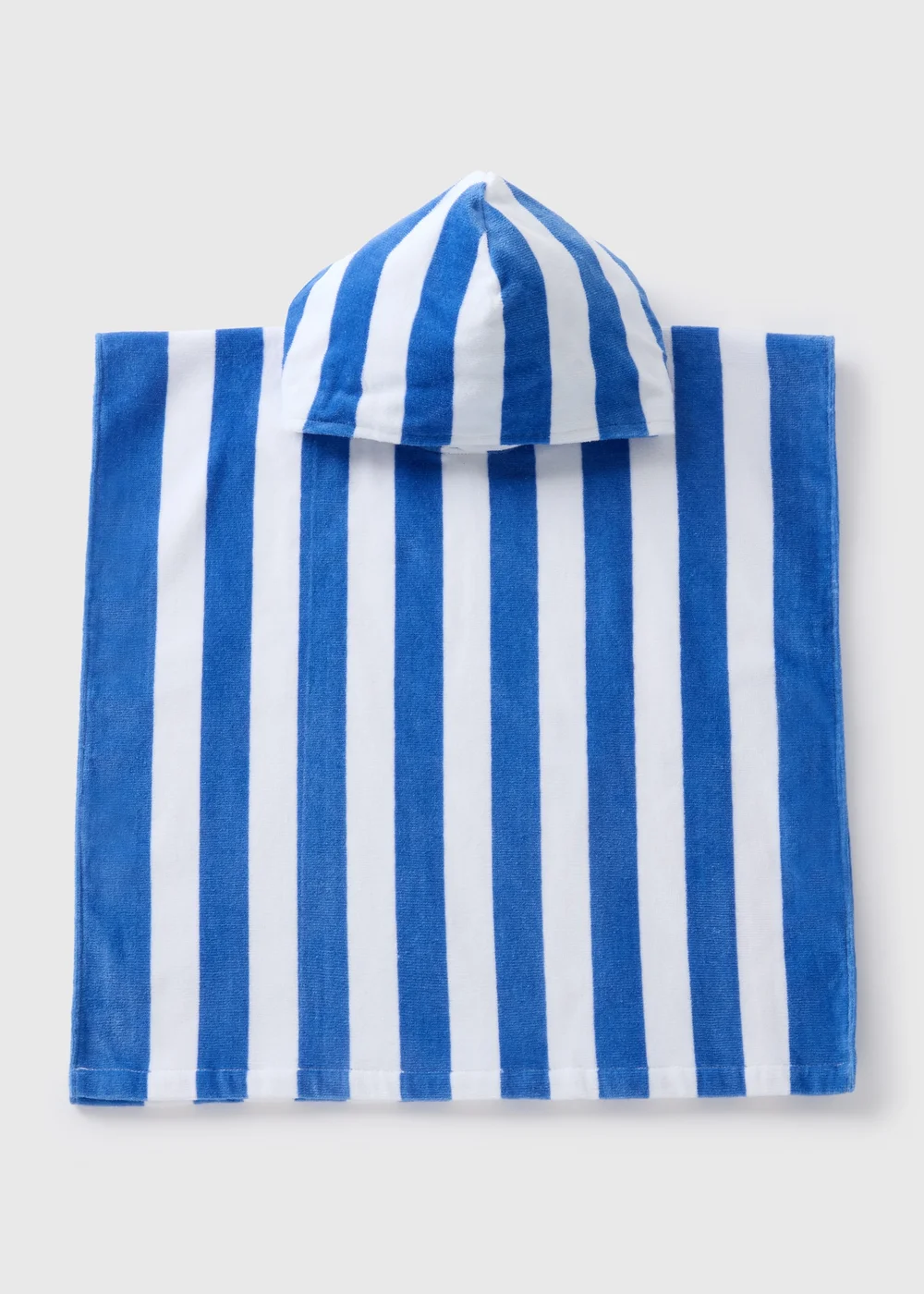 Kids Blue Stripe Poncho - S/M Image 1