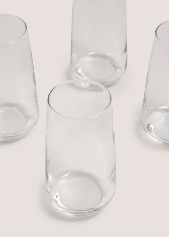4 Pack Luna Long Glass Tumblers