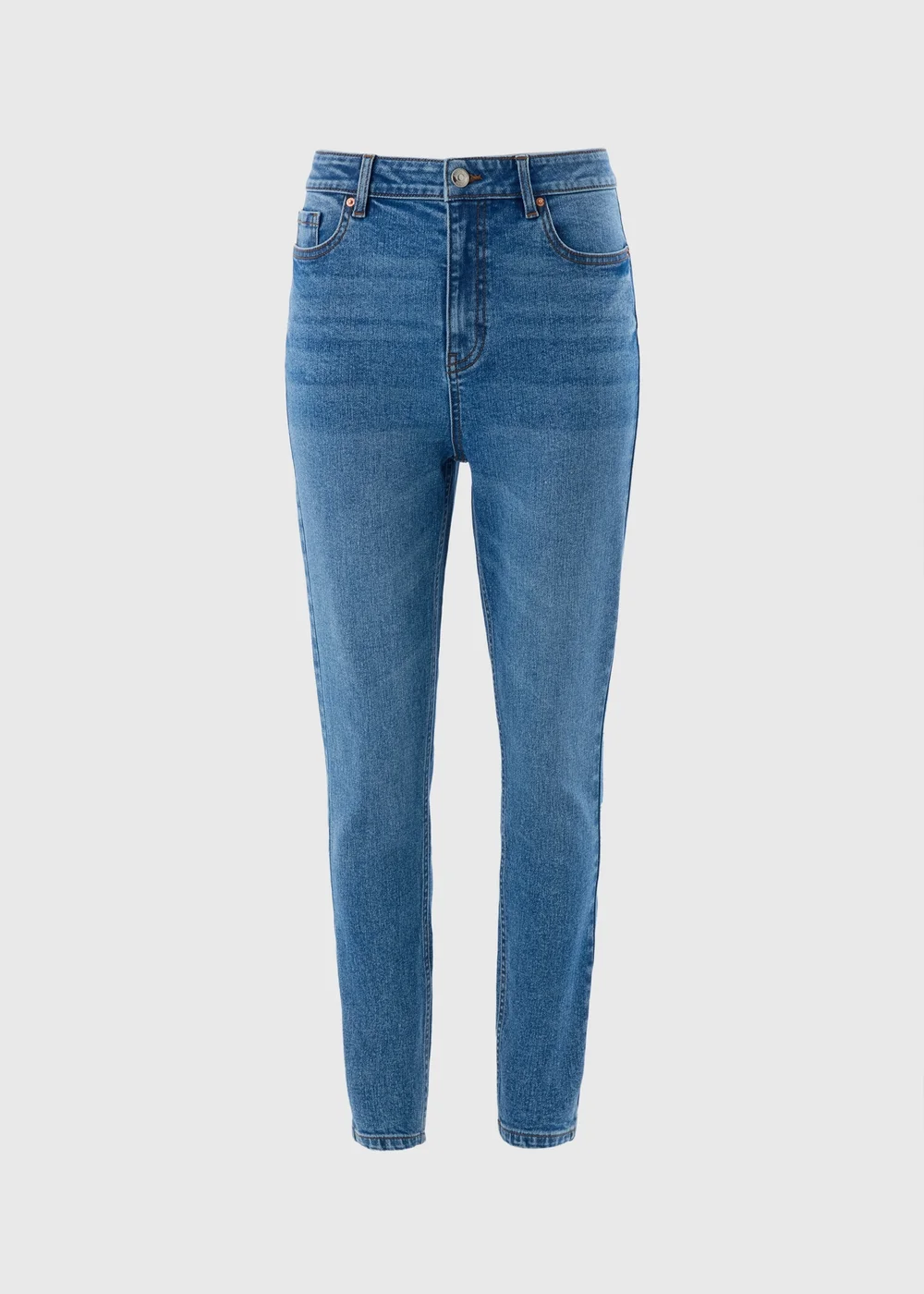 Mid Wash April Stretch High Rise Skinny Jeans - 24/L29 Image 4