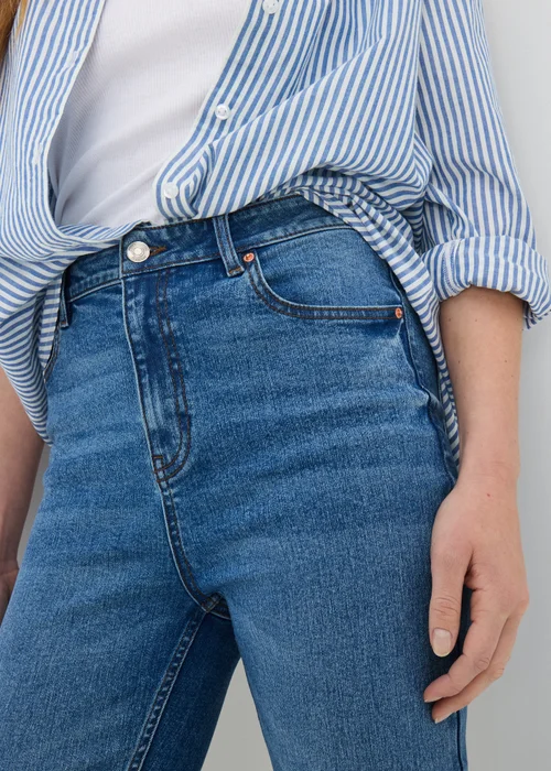 Mid Wash April Stretch High Rise Skinny Jeans - 24/L29 Image 3