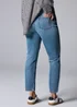 Blue Mid Wash Mom Style Jeans - Size 28 29 leg Image 4