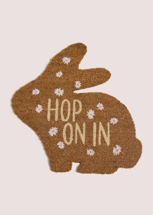 Rabbit Shaped Doormat Image 1