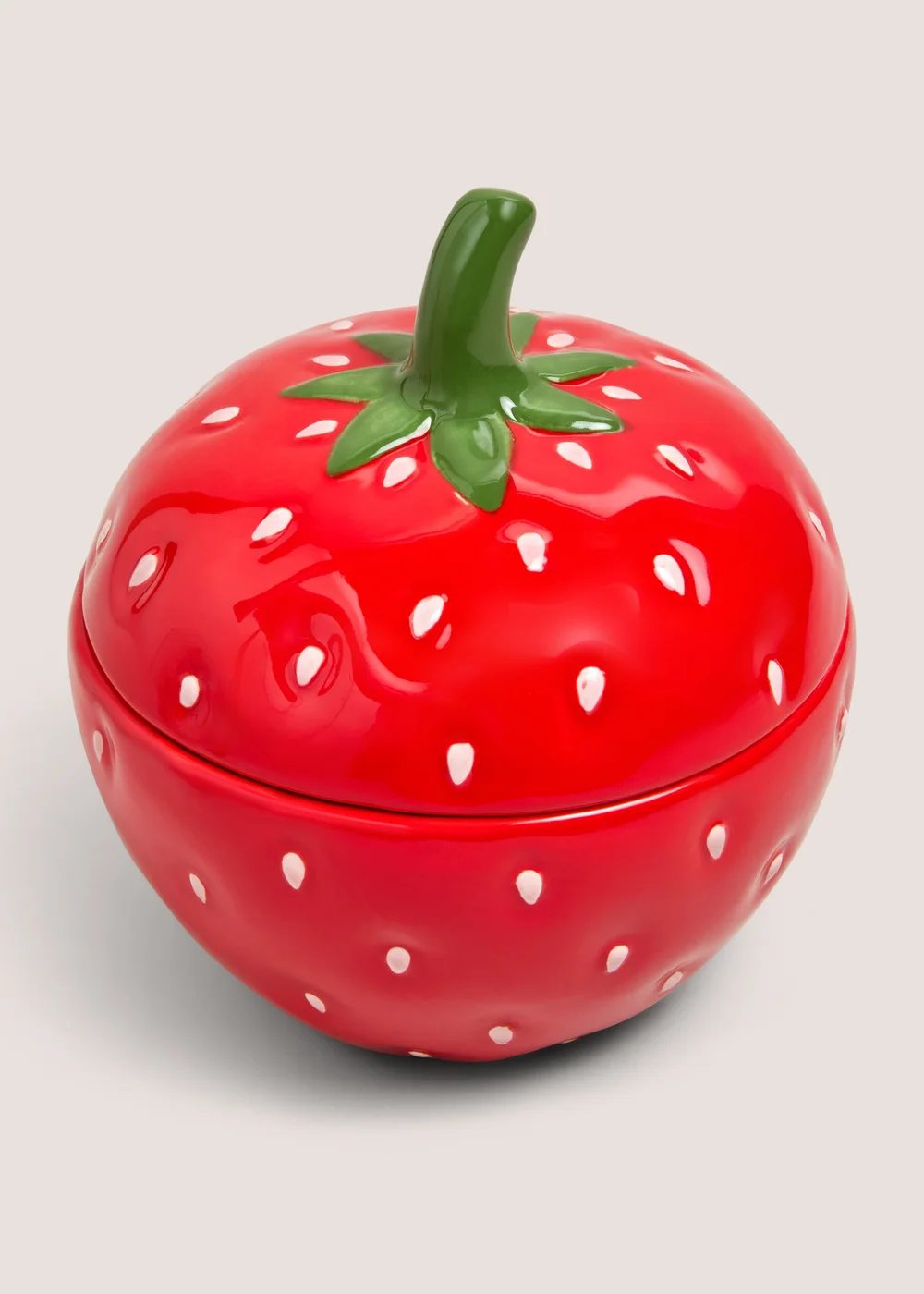 Red Strawberry Lidded Jar Image 1