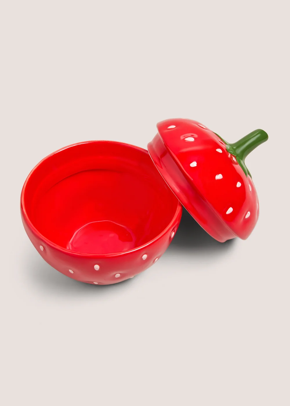 Red Strawberry Lidded Jar Image 2