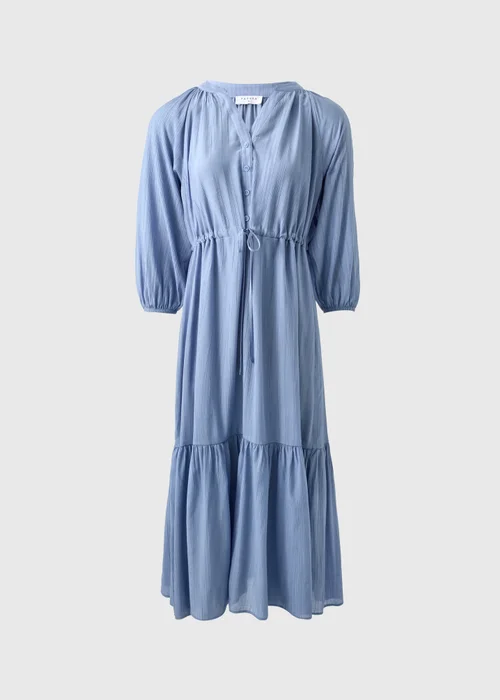 Light Blue Raglan Midi Shirt Dress - 8 Image 4