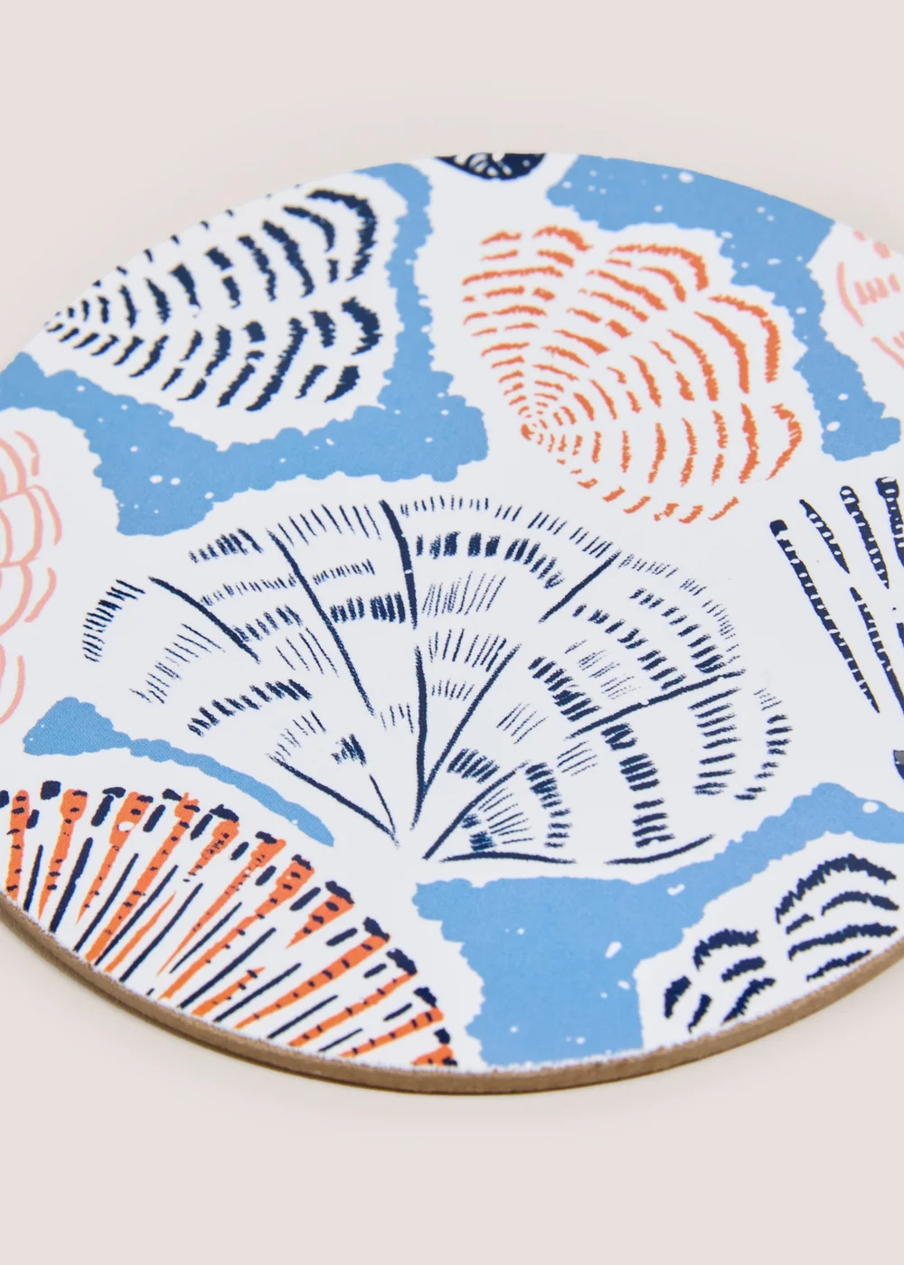 4 Pack Blue Shell Cork Placemats Image 2