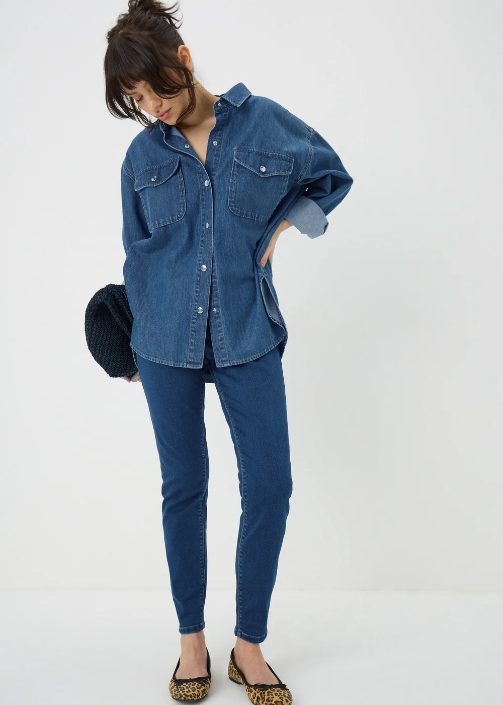 Dark Wash High Waist Skinny Jeans - 12 Image 1
