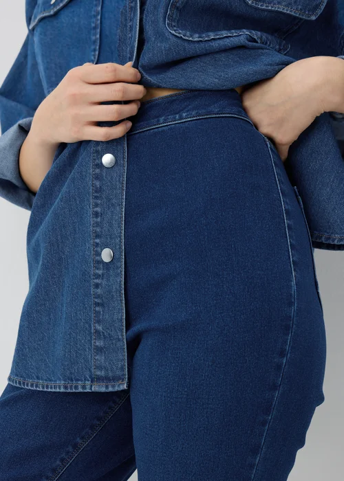 Dark Wash High Waist Skinny Jeans - 12 Image 3