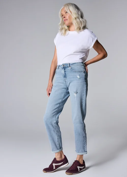 Riley Boyfriend Lightwash Jeans - 8 Image 2