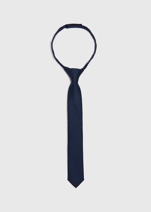 Boys Navy Tie (3-6yrs) - Age 3 - 6 Years Image 1