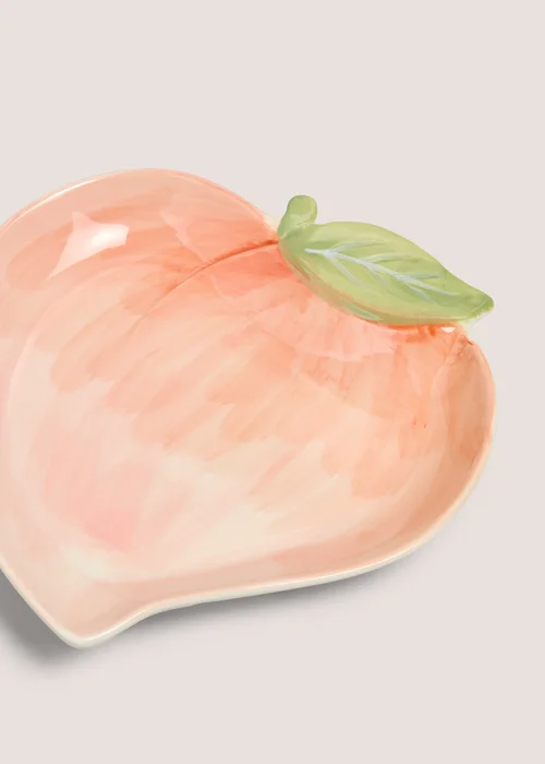Peach Shape Ceramic Plate Image 2