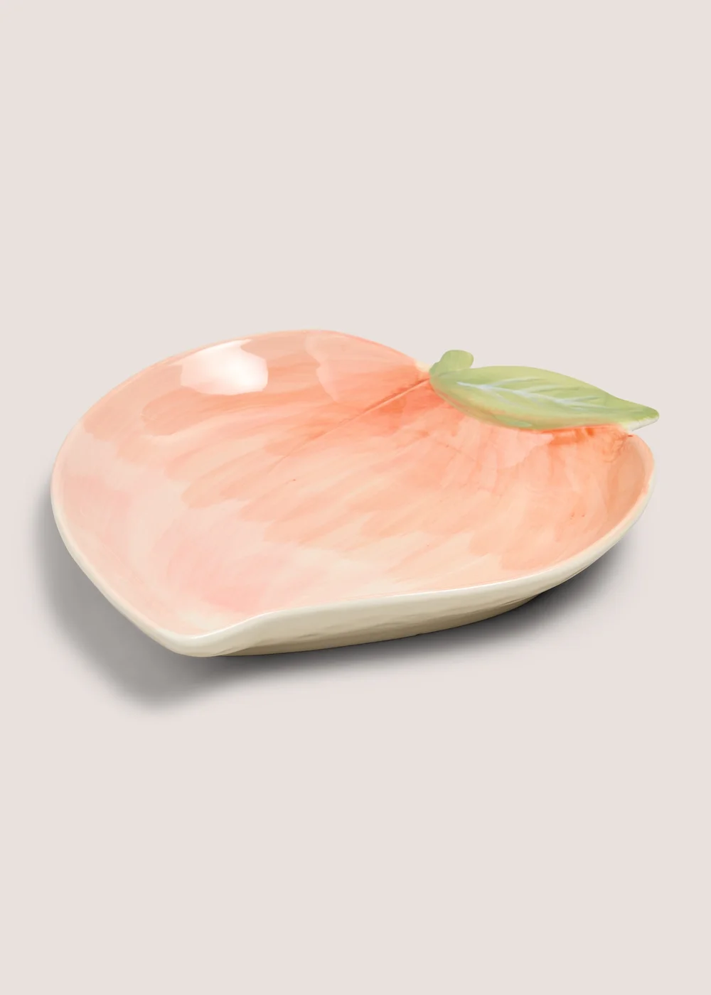 Peach Shape Ceramic Plate Image 1
