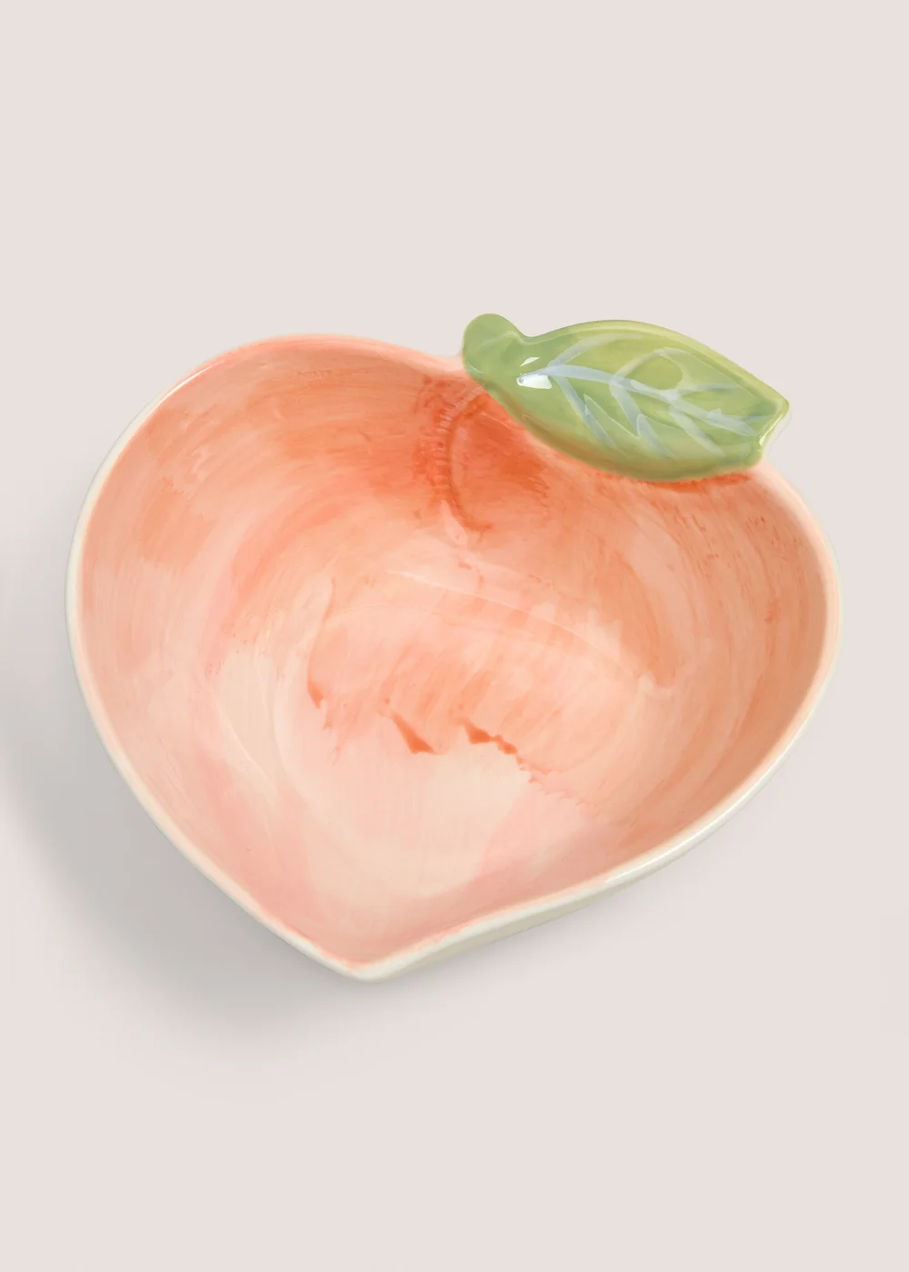 Peach Shaped Ceramic Bowl Image 2