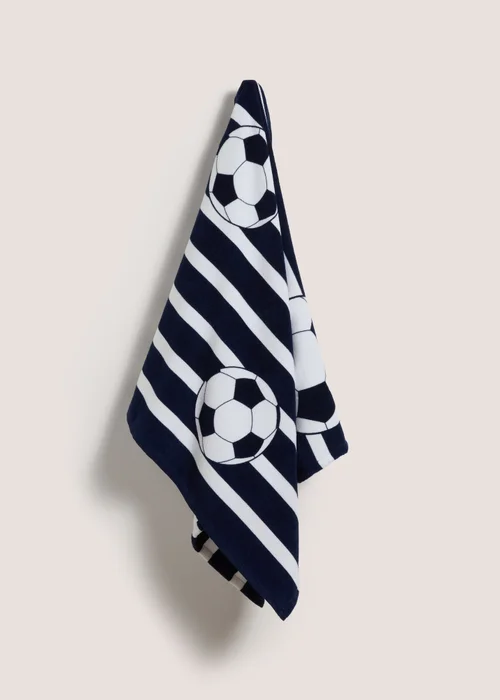 Kids Football Beach Towel Image 1